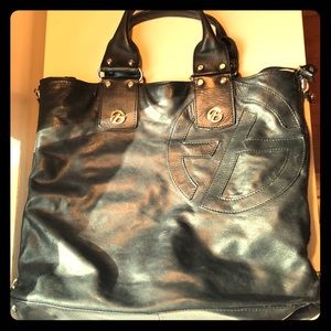 Large black Francesco Biasco bag